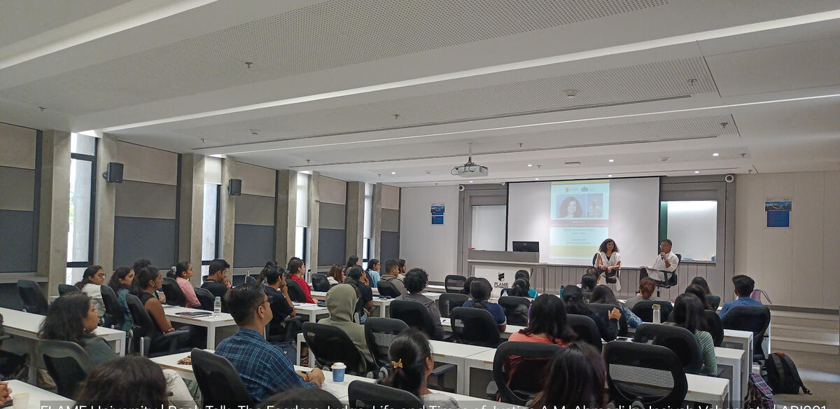 Talk at Flame University, Pune. November 2024